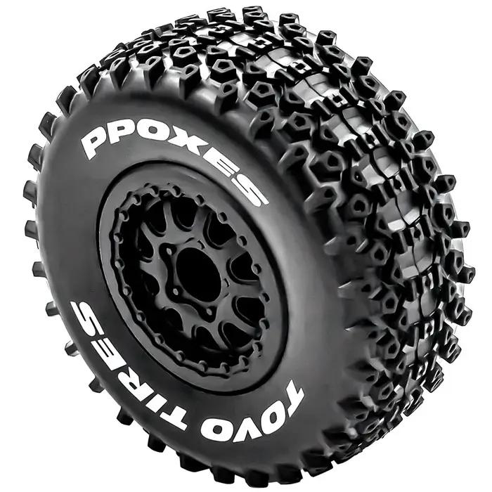 Pneus de camion de parcours court 112mm 1/10, roue hexagonale de 12mm pour voiture Slash Arrma Sento