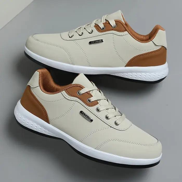 Chaussures de marche imperméables quatre saisons pour hommes, chaussures de sport décontractées en c