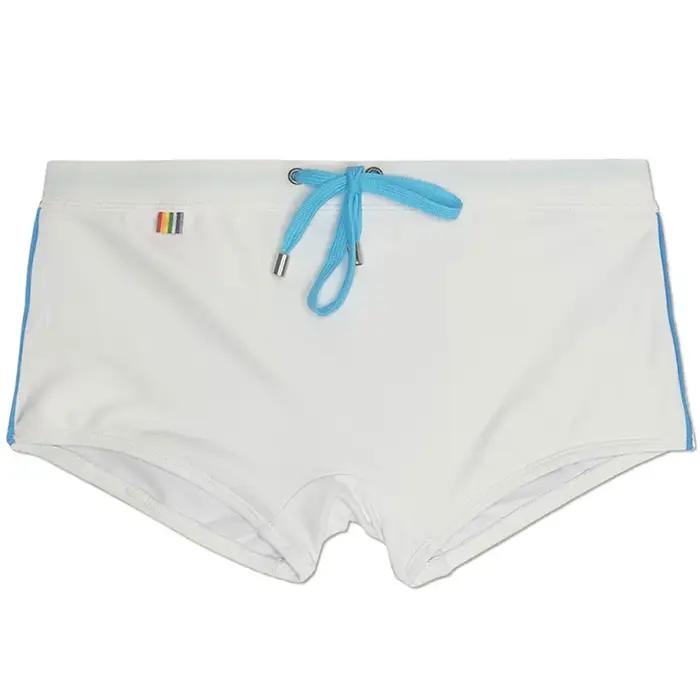 Slip Sexy maillot de bain serré Stretch arc-en-ciel maillot de bain hommes marque Surf été plage pan