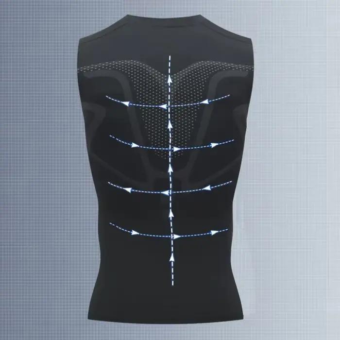 Débardeur de Compression pour hommes, chemise de gymnastique sans manches, vêtements de sport à séch