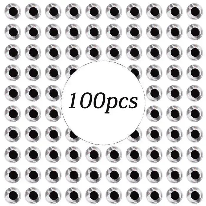 100 pcs/lot holographique 3D leurre de pêche yeux 3/4/5/6/7/8/9mm leurres artificiels Simulation glo