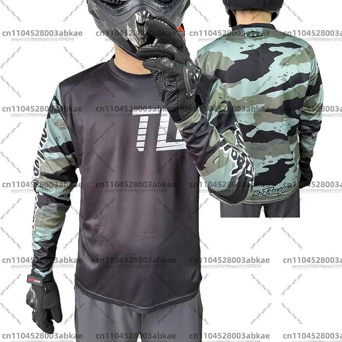 Maillot de moto homme BMX Enduro vtt chemise descente tld maillot Camiseta motocross MX VTT vêtement