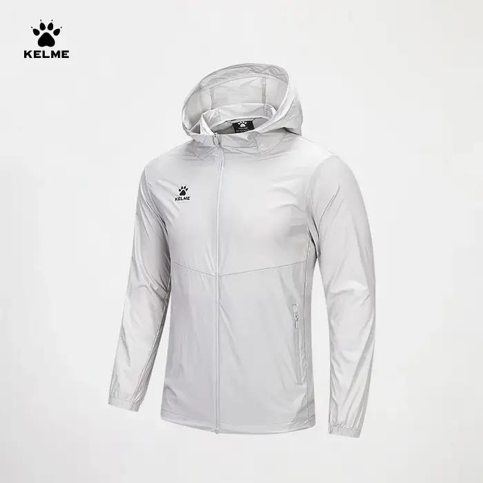 Veste de course homme Kelme imperméable capuche - Coupe-vent mince fitness alpinisme plein air