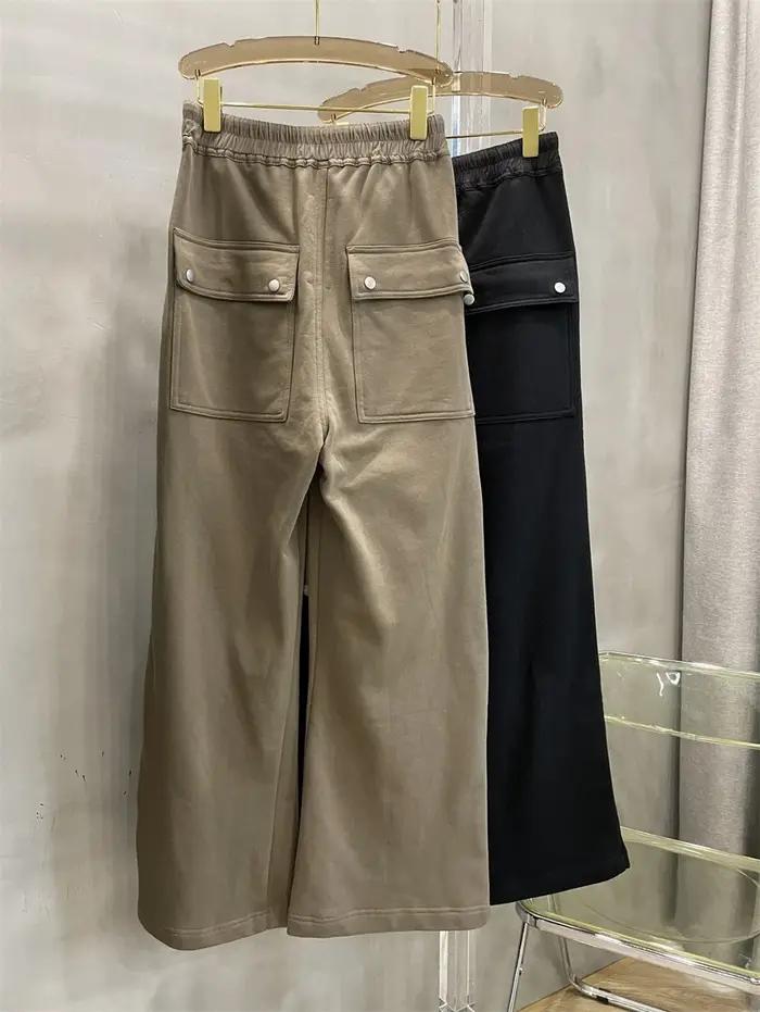RO pantalon de survêtement à jambes larges avec cordon de serrage, pantalon de jogging Vintage de ha