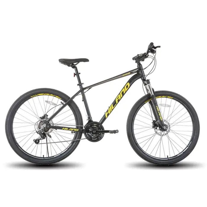 Hiland-Vélo de montagne à 21 vitesses en aluminium, freins à disque hydrauliques, fourche à suspensi
