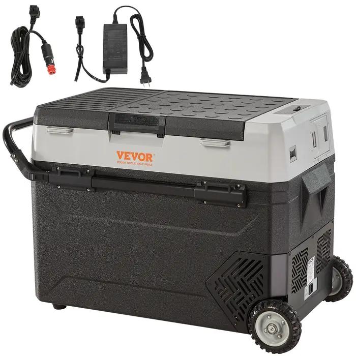 SucceBuy 35L/45L/55L réfrigérateur de voiture à poignée pliable Portable avec congélateur de compres