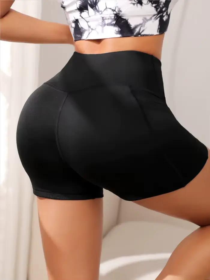 Short de motard de Sport de Yoga taille haute pour femmes pour Fitness pantalon de Yoga de poche de