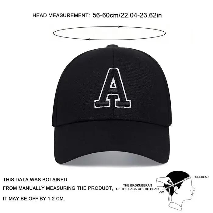 Casquettes de Baseball unisexes avec lettres latérales Ar brodées, chapeaux décontractés réglables p