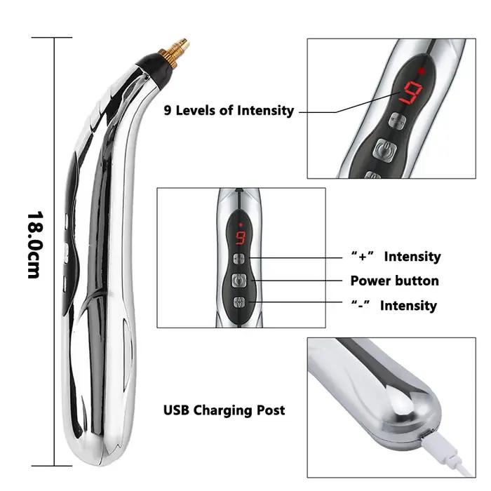 Stylo d'acupuncture énergétique méridien, thérapie par impulsions électriques, guérison des tissus p