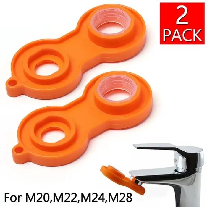 2 pièces robinet aérateur détaché installer clé en plastique Kit de réparation outil de remplacement