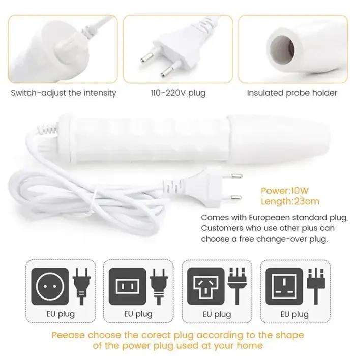 4 en 1 électrique portatif pour le visage outils de beauté de la peau Portable haute fréquence bague