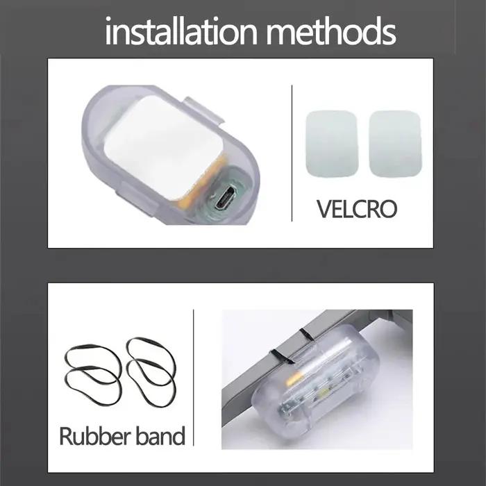 Lumière stroboscopique LED avec télécommande sans fil, pour voiture, moto, vélo, Drone, Scooter, lam