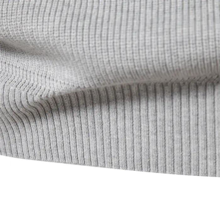Cardigans en coton avec fermeture éclair pour hommes, pulls sociaux décontractés à la mode, col haut