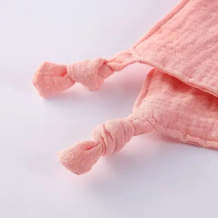 Couverture confortable en mousseline de coton pour bébé, poupée de chat mignon pour nourrissons, ser