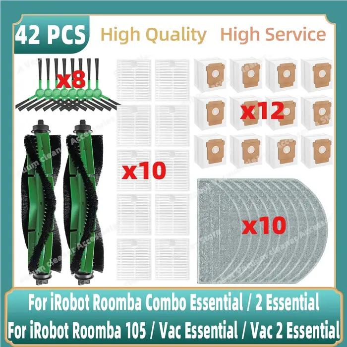 Compatible pour iRobot Roomba 105 Combo, Roomba Combo Essential/2 Essential brosse latérale principa