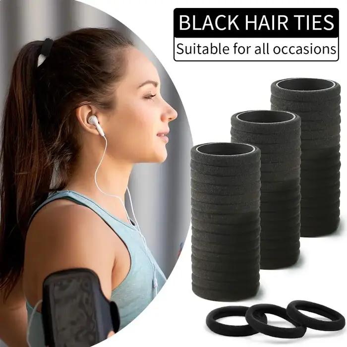 50 pièces femmes filles bandes de cheveux élastiques 4cm attaches de cheveux bandes de caoutchouc en
