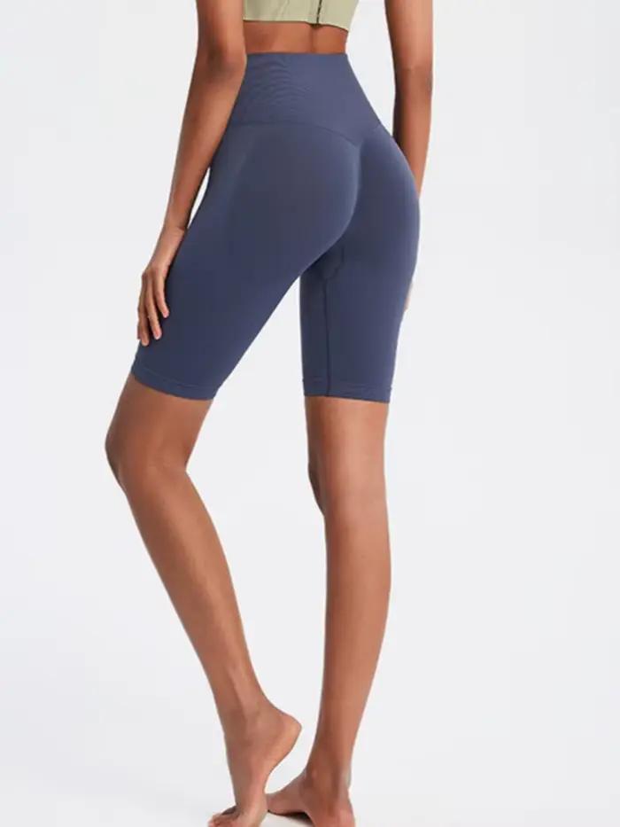 Short de fitness sans couture à trois points pour femme, taille haute, pêche, levage des fesses, spo