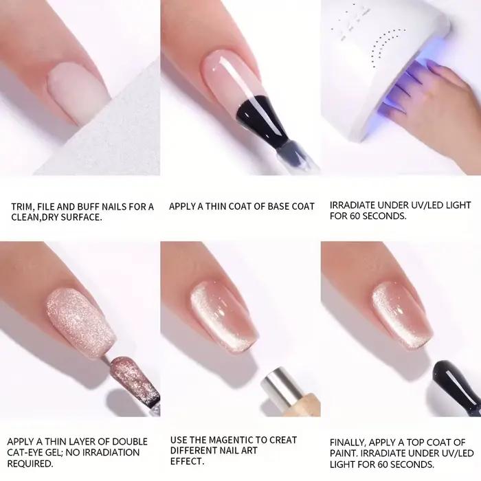 XEIJAYI 1pc 15ML bleu oeil de chat vernis à ongles Semi Permanent Nail Art trempage UV LED Salon de manucure bricolage S