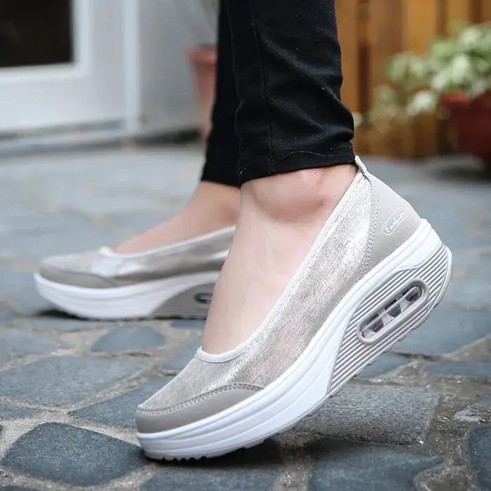 Mocassins femmes 2025 - Baskets décontractées sans lacets pour extérieur en grande taille