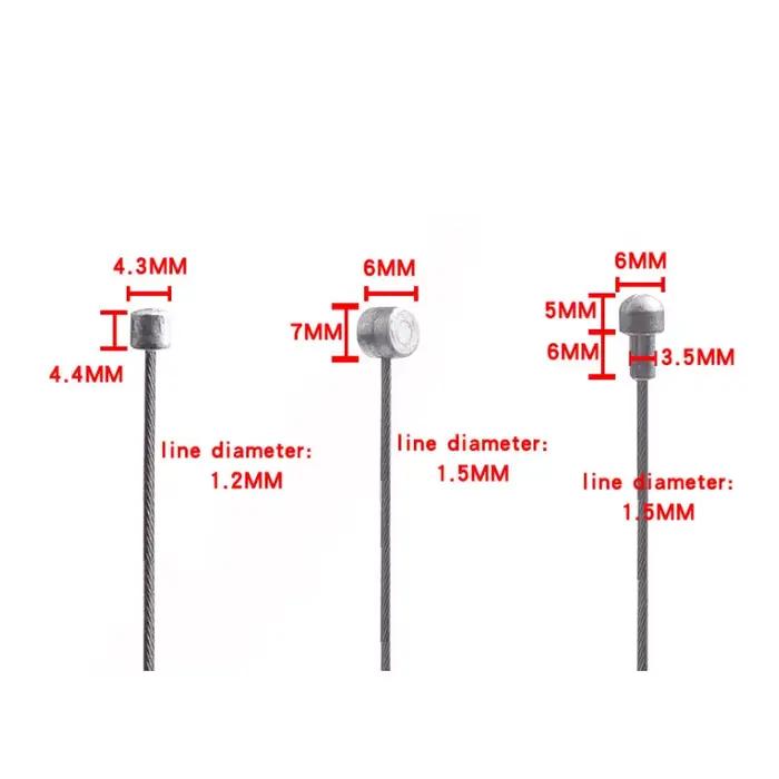 Lot de 10 Câbles Intérieurs pour Vélo VTT et Route, pour Levier de Frein et Manette de Vitesse, 2000