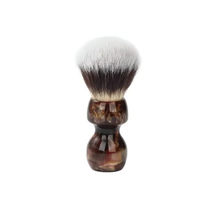 YAQI – moustaches de chat Caramel, cheveux synthétiques, brosse de rasage humide pour hommes