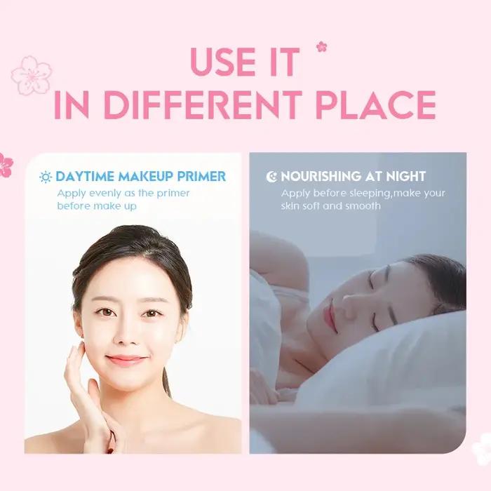2 pièces LAIKOU japon Sakura Essence crème pour le visage fleur de cerisier lissant crème pour le vi