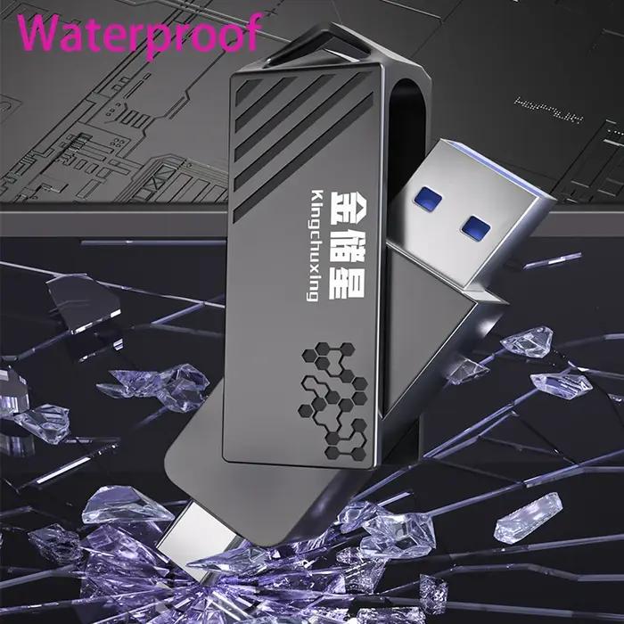 Kingchuxing clé USB type-c à semi-conducteurs haute vitesse 128GB 256GB 512GB disque dur Mobile doub