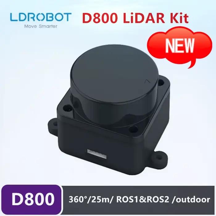 LDROBOT D800 Kit Lidar 25 mètres DTOF ROS voiture SLAM Navigation balayage Laser capteur Radar Suppo