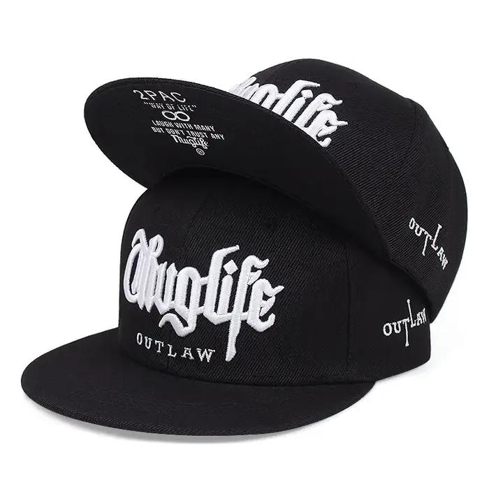 Thuglife-Casquette de Baseball Hip Hop pour Adulte, Chapeau de Plein Air Décontracté, Réglable, 1 Pi