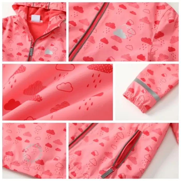 HONEYKING bébé imperméable costume ensemble de vêtements pour enfants salopette imperméable filles c
