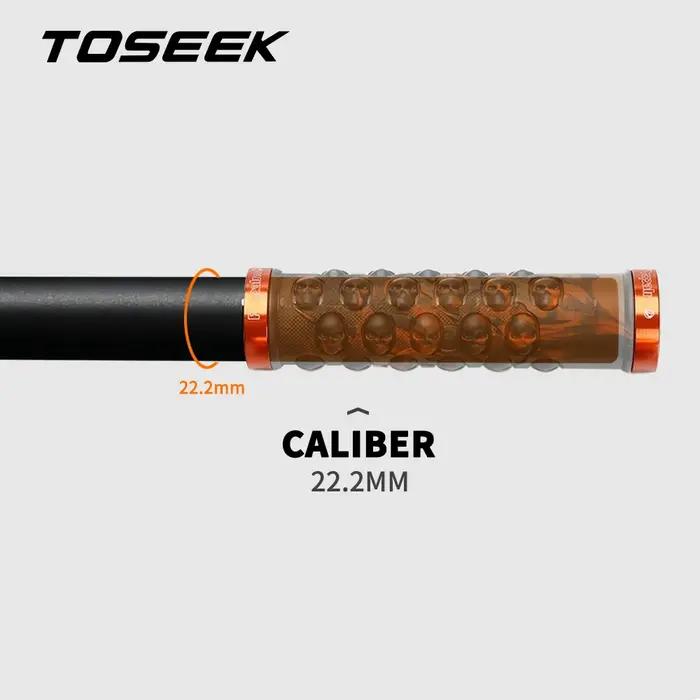 Guidon de vélo de montagne TOSEEK ZF-ONE en fibre de carbone pleine, guidon de vélo de montagne 31,8