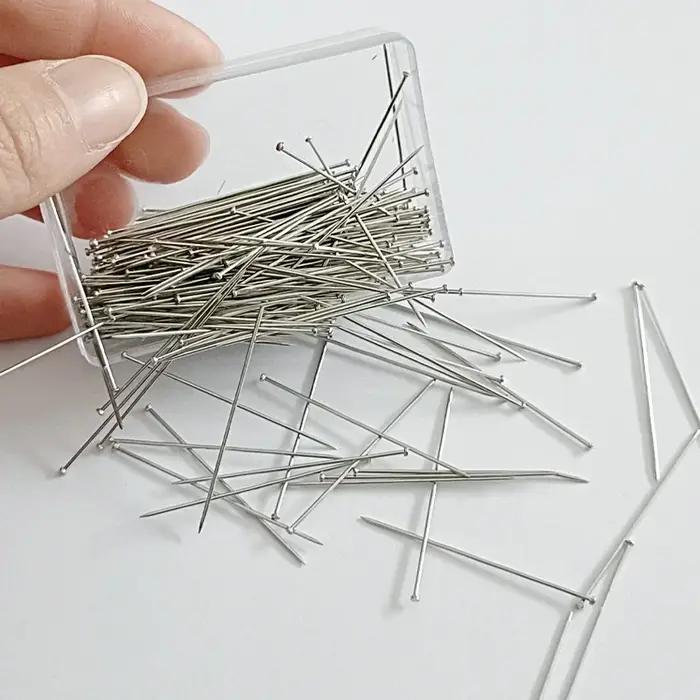 Épingles à coudre en acier inoxydable, 300 pièces/35mm, épingles de Suture droites pour couturière,