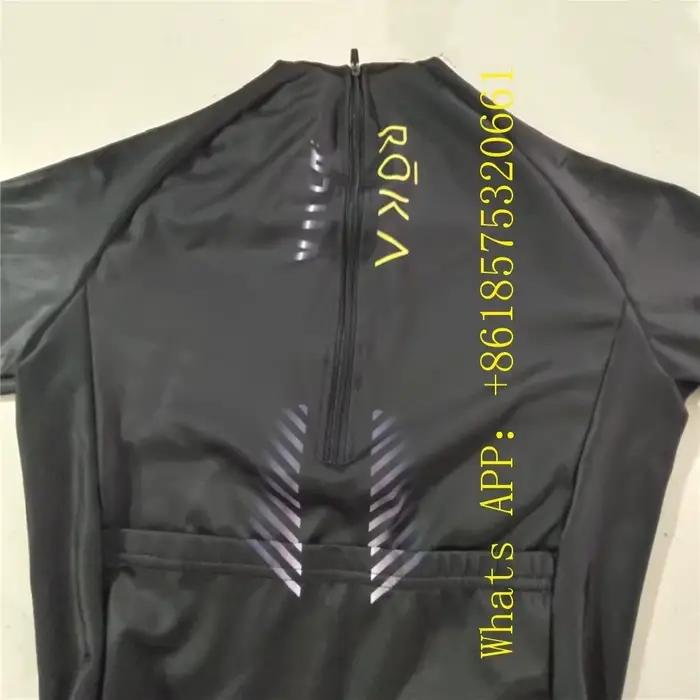 ROKA Triathlon costume hommes à manches courtes cyclisme maillot combinaison Triathlon Speedsuit Tri