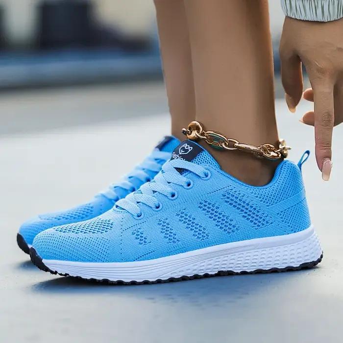 Baskets légères et respirantes pour femmes, chaussures de course en maille confortables pour l'extér