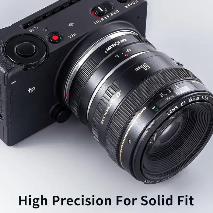 Adaptateur de monture d'objectif K&F CONCEPT EOS-L pour objectif Canon (EF/EF-S) vers boîtier d'appa