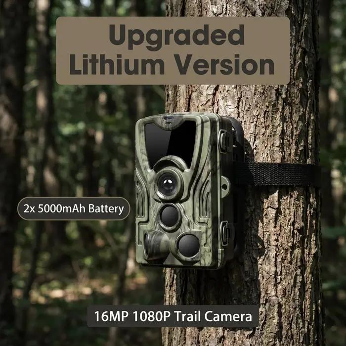 Caméra de chasse à vision nocturne 1080P 20MP HC801A-LI avec batterie au lithium 5000mAh