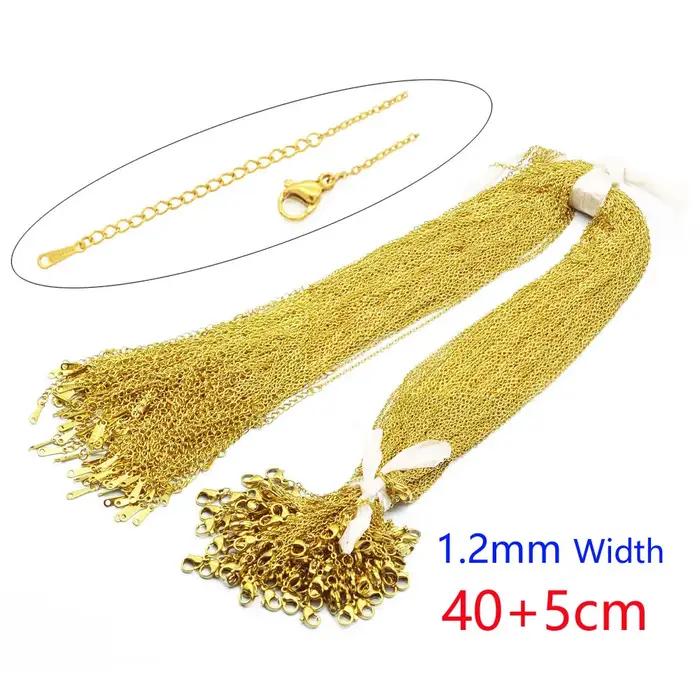 100 pcs/Lot en vrac en gros 304 en acier inoxydable lien de câble Rolo chaîne collier pour la fabric