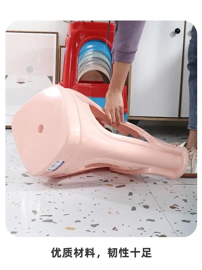 Chaise de salle à manger empilable en plastique, tabouret de salle à manger à la maison, chaise de s