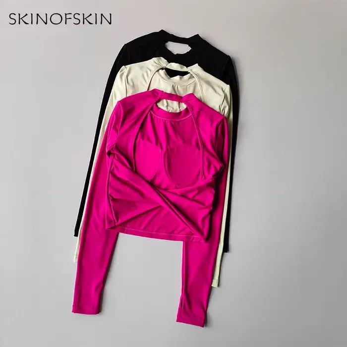 Haut de sport dos nu Sexy pour femmes, nouveau Style, grand costume de Yoga, T-shirt de Fitness à ma