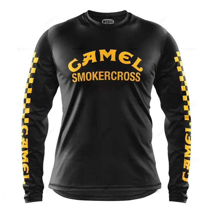 Maillot d'équipe de vélo de montagne de moto de camping, descente de VTT, vélo tout-terrain, chemise