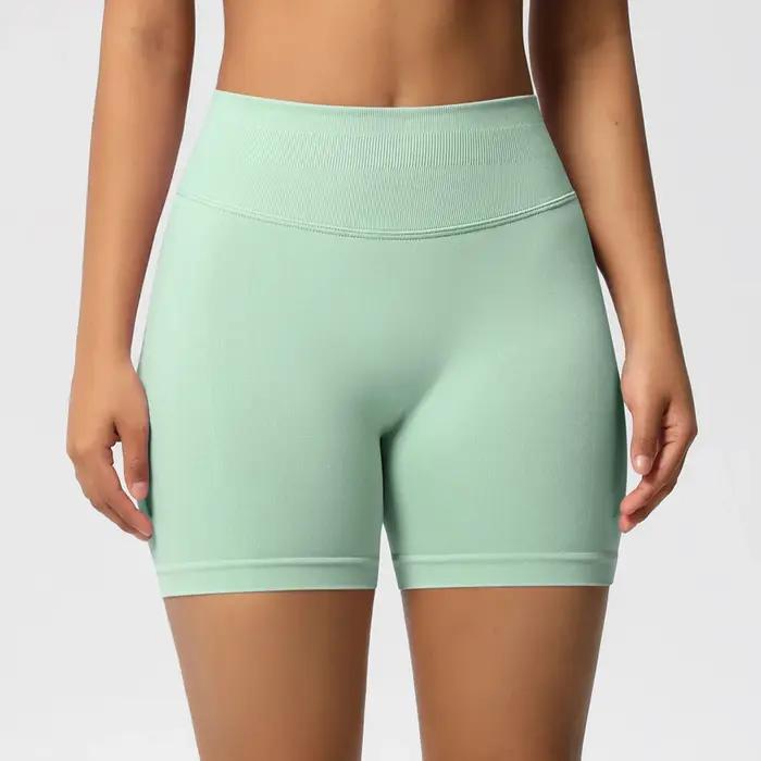 Short de sport taille haute pour femmes, short slim respirant et confortable, short de sport, vêteme