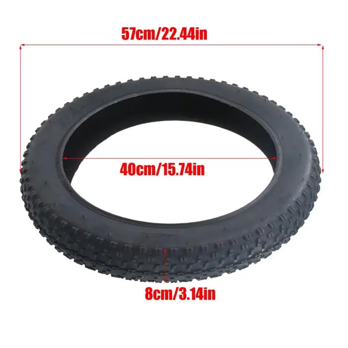 Pneu tout-terrain 20 pouces 20x4.0 pneu de vélo de plage VTT roue avant arrière antidérapante polyvalent robuste pour terrain varié