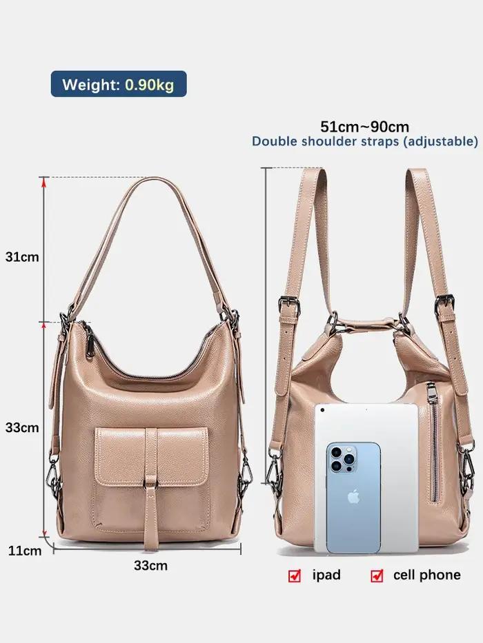 Zency Fashion-Sac à Main en Cuir 100% group pour Femme, Grande Capacité, Utilisation Multifonction,