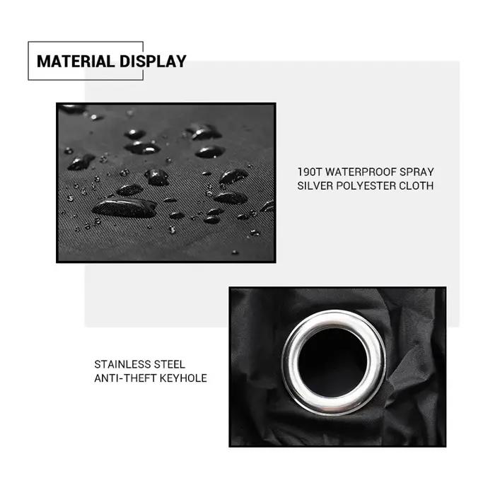 Juste de Protection Imperméable pour Moto, Anti-Poussière et UV, Couverture de Pluie pour Scooter, E