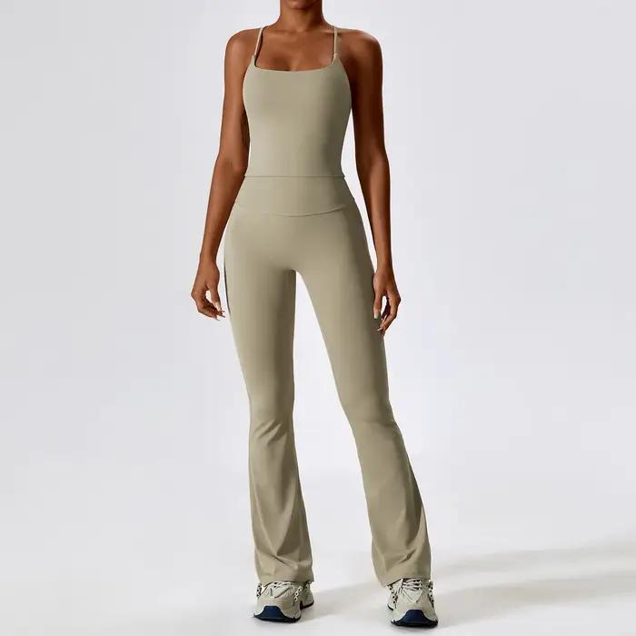 Ensemble de Yoga 2 pièces sans couture pour femmes, vêtements d'entraînement, vêtements d'athlétisme