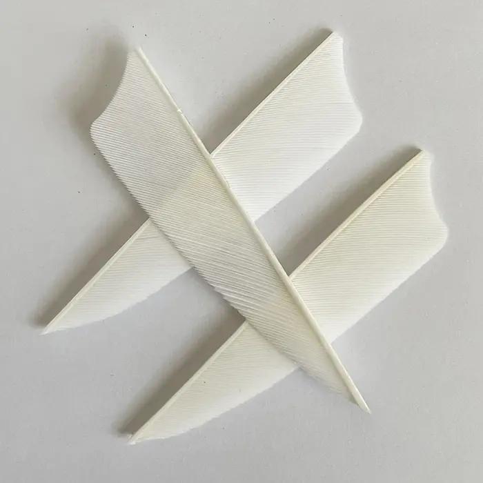 Plumes de flèche blanches pour bricolage, plumes de dinde, plumes de tir à l'arc, accessoires d'arc