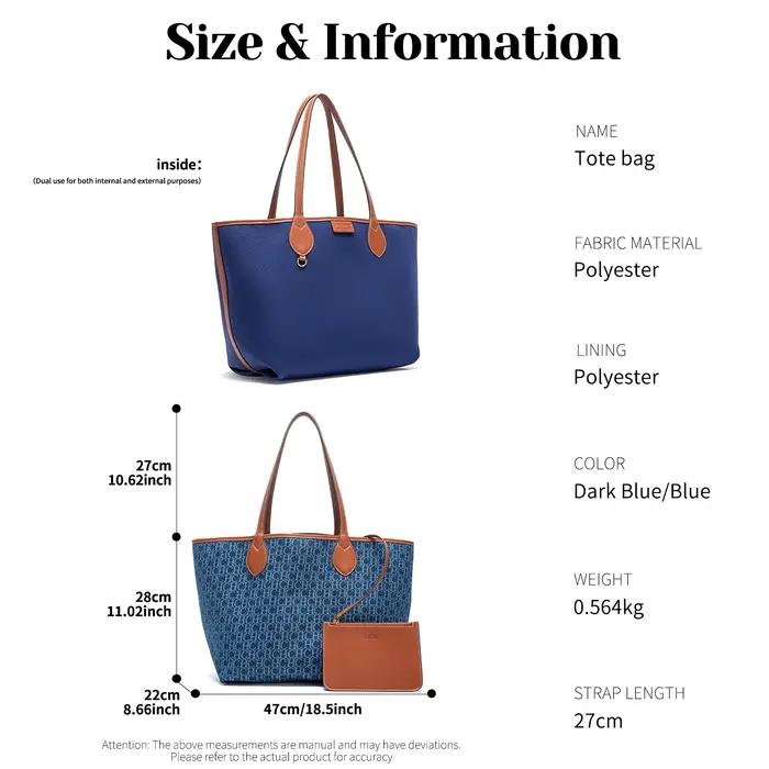 Sac fourre-tout classique de grande capacité pour femmes, sac à main de bureau à bandoulière unique,