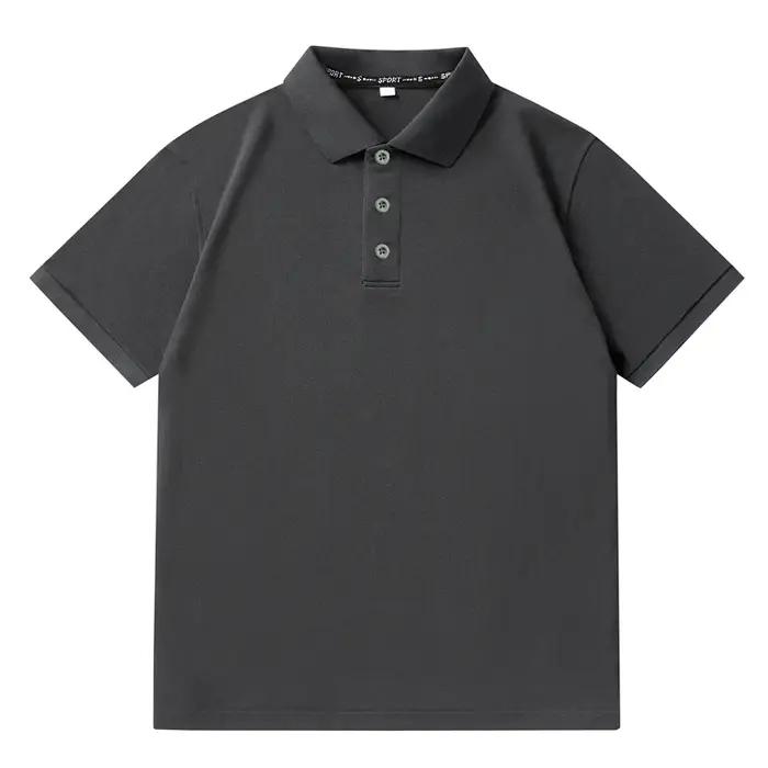Polo surdimensionné noir 6XL 7XL pour hommes de grande taille vêtement estival ample manches courtes polyvalent occasions spéciales