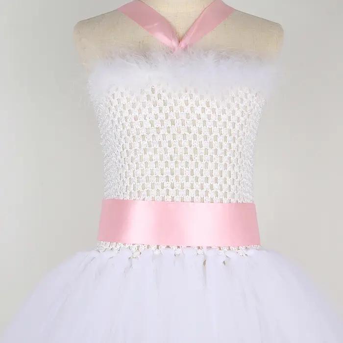 Costumes de lapin blanc pour bébés filles, robe fantaisie de vacances de pâques, tenue d'halloween p