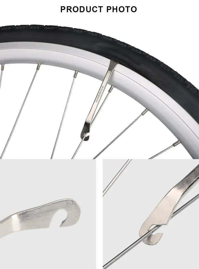 Levier de pneu de vélo en acier inoxydable, dissolvant de roue de vélo de route de montagne, outil d